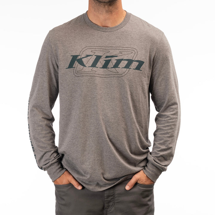 Klim K Corp LS T - Gray Frost - Dark Sea