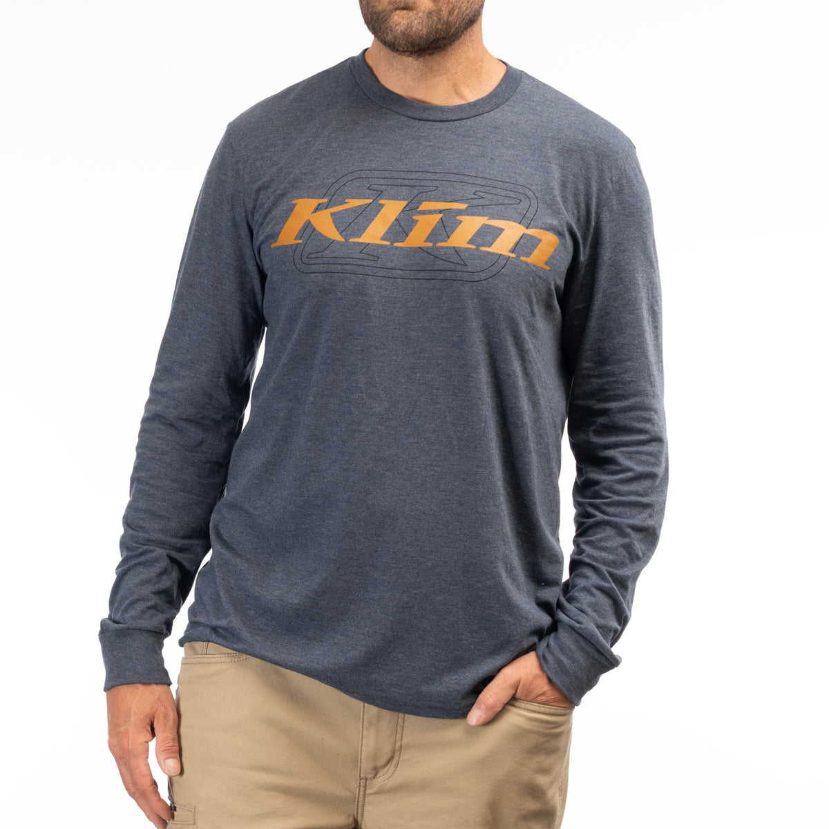 Klim K Corp LS T - Navy Frost - Golden Brown