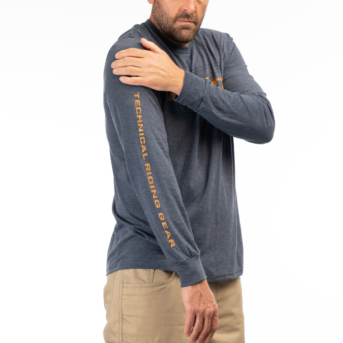 Klim K Corp LS T - Navy Frost - Golden Brown