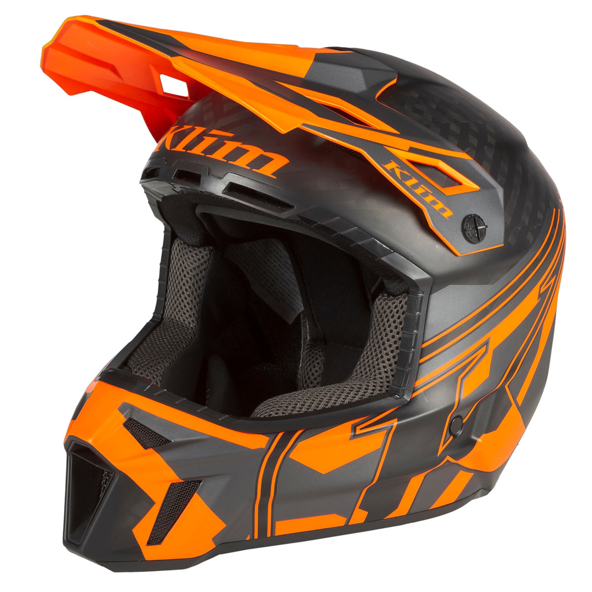 F3 Carbon Pro Helmet ECE - Ascent Asphalt - Strike Orange