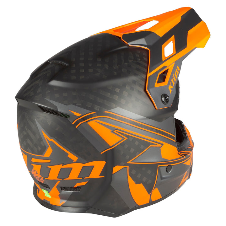 F3 Carbon Pro Helmet ECE - Ascent Asphalt - Strike Orange