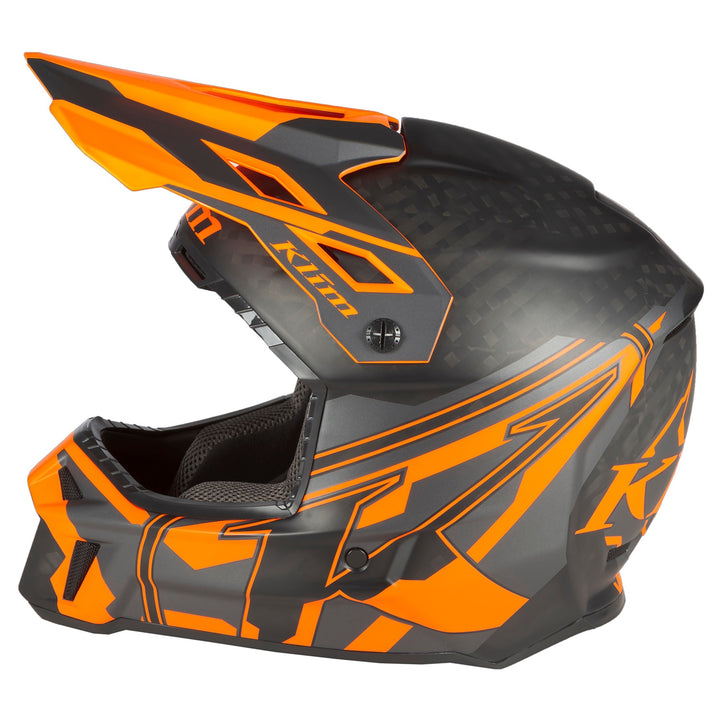 F3 Carbon Pro Helmet ECE - Ascent Asphalt - Strike Orange