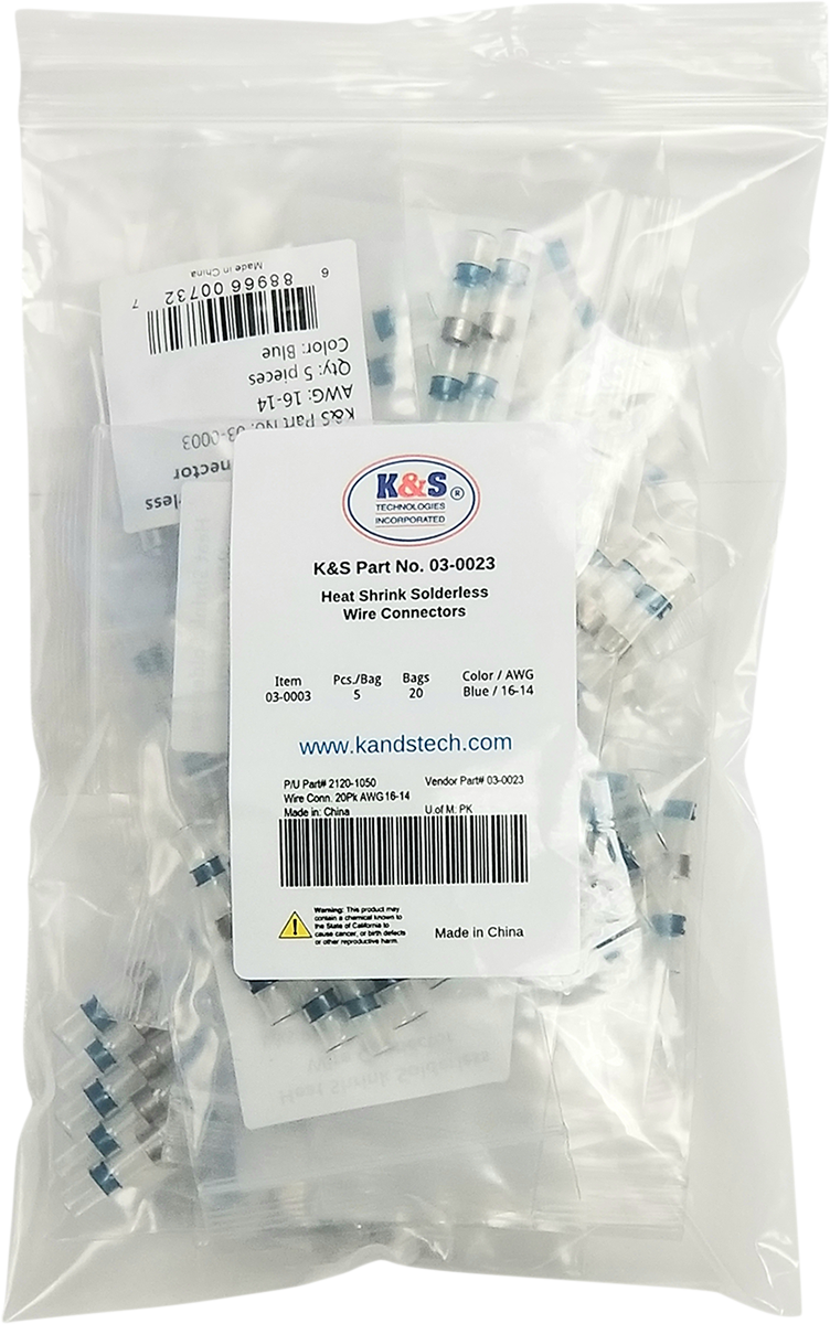 K&S Technologies Solderless Wire Connectors