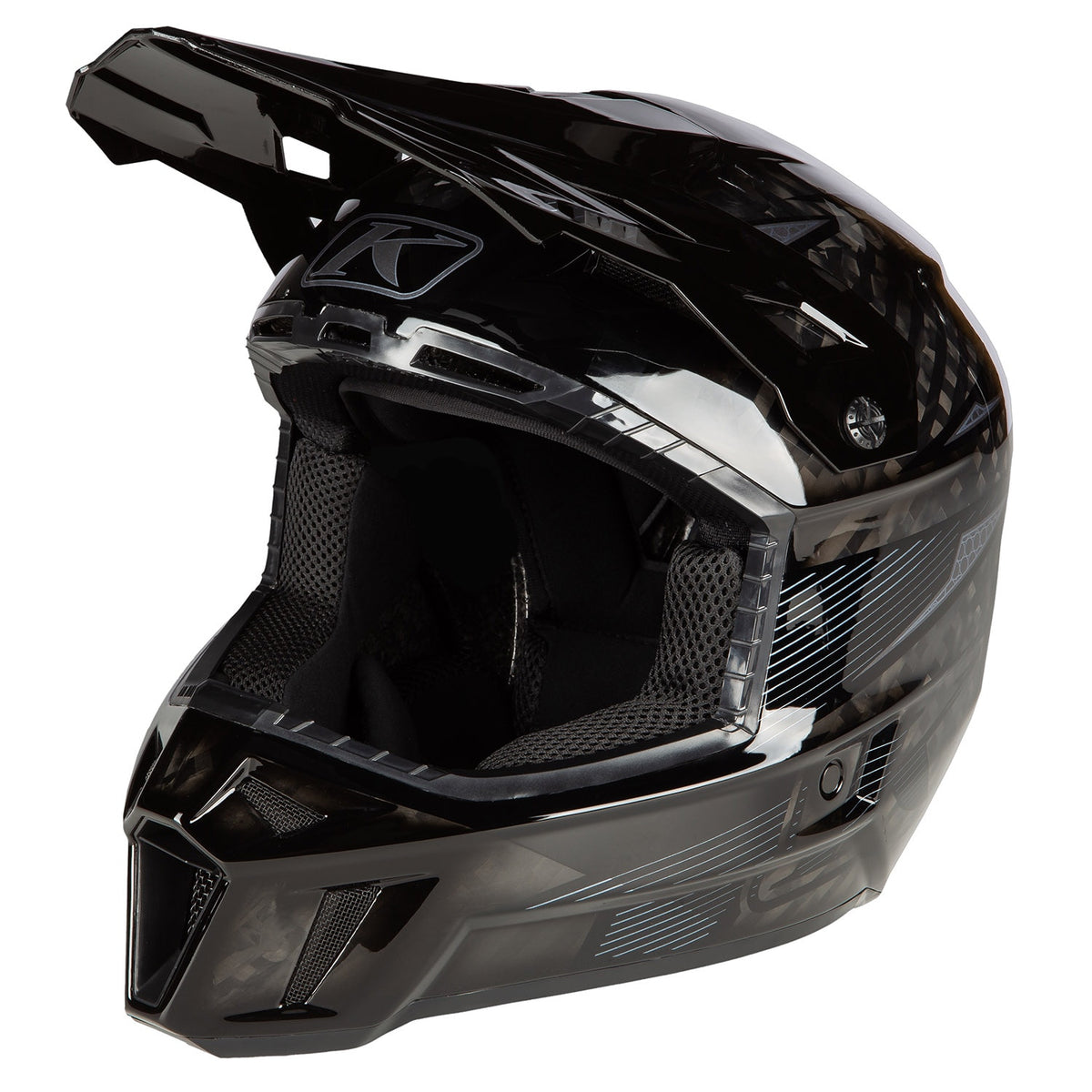 F3 Carbon Pro Visor - Striker Carbon Gloss Black