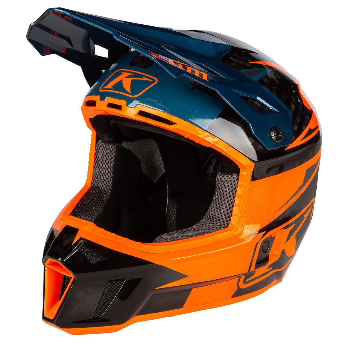 F3 Carbon Pro Visor - Striker Petrol Orange