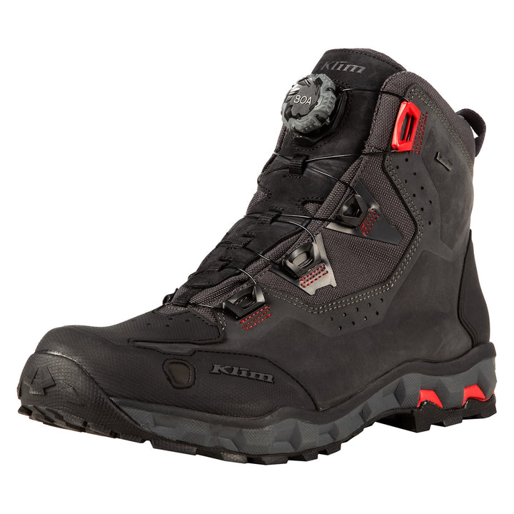 Klim Outlander GTX Boot - Asphalt - High Risk Red