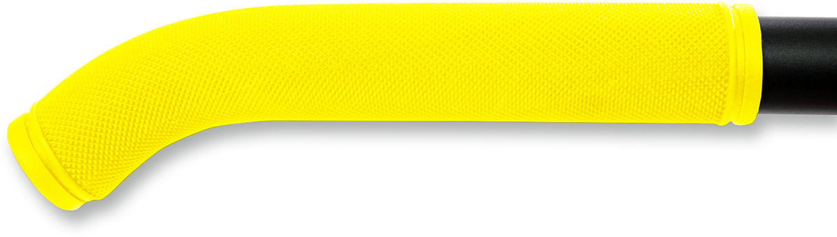 Race Shop Inc. G-7 HI VIS 7-Inch High-Visibility Yellow Rubber Handlebar Grips