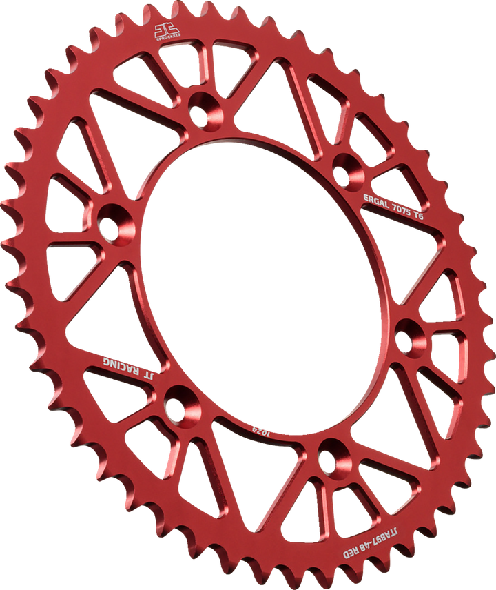JT Sprockets JTA897.48RED Rear Sprocket, 48-Tooth Aluminum, Red