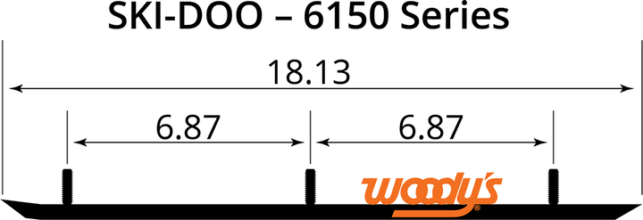 Woody's Extender Trail III™ Flat-Top® Wear Bars
