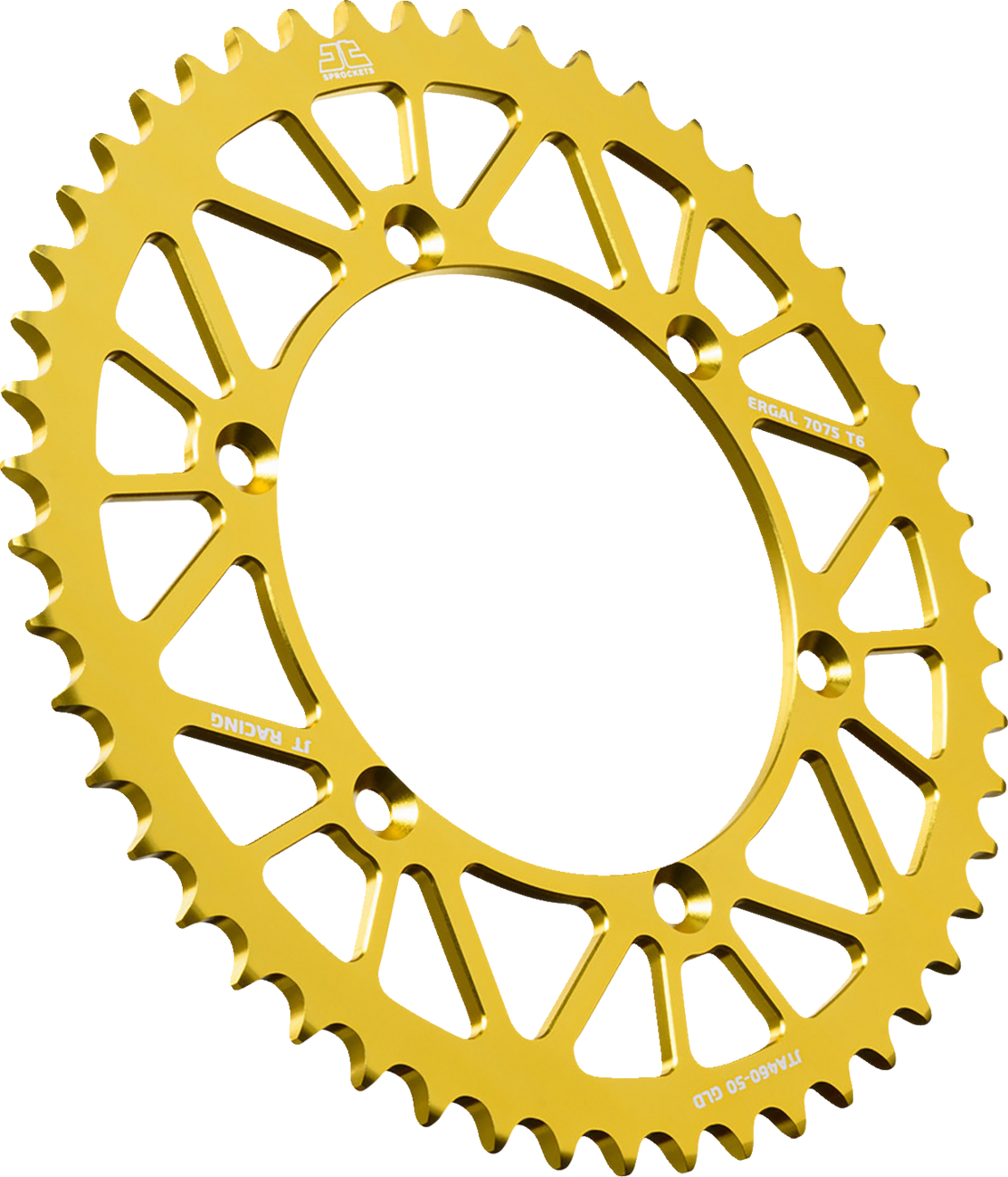 JT Sprockets JTA460.50GLD Rear Sprocket, 50-Tooth Aluminum, Gold for Kawasaki