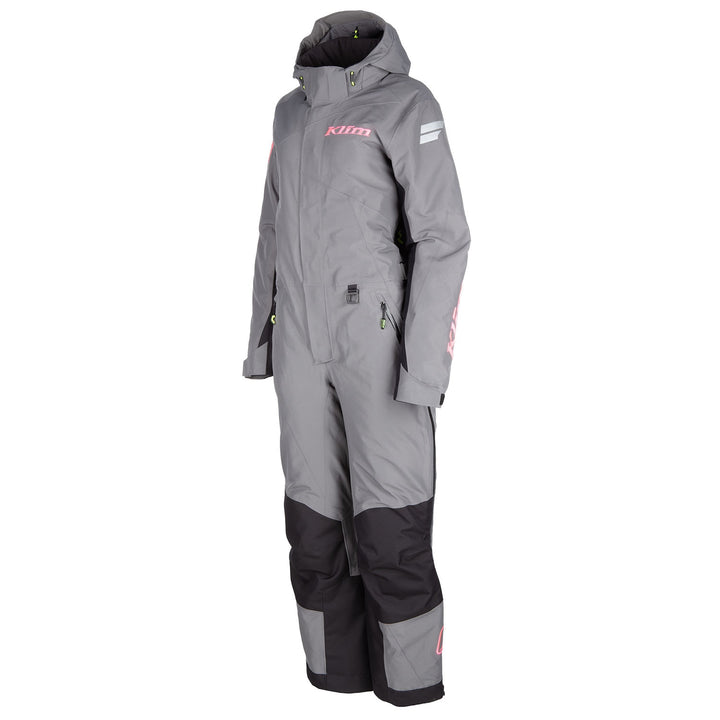 Vailslide One-Piece - Castlerock Gray - Knockout Pink