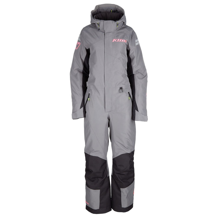 Vailslide One-Piece - Castlerock Gray - Knockout Pink