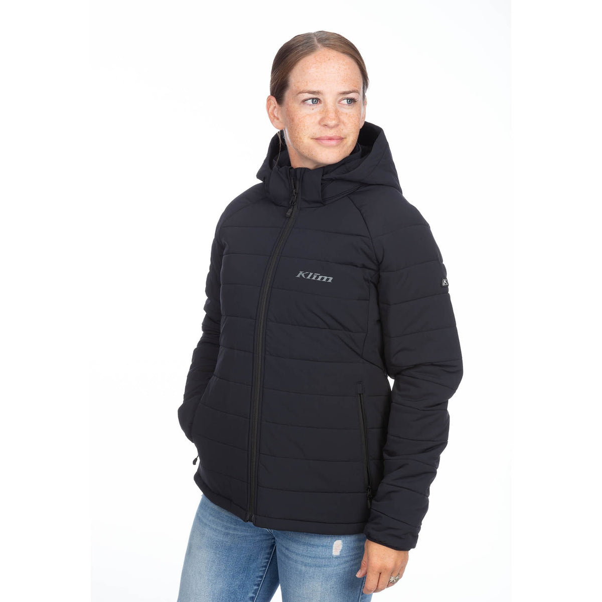 Waverly Stretch Insulated Hooded Jacket - Black