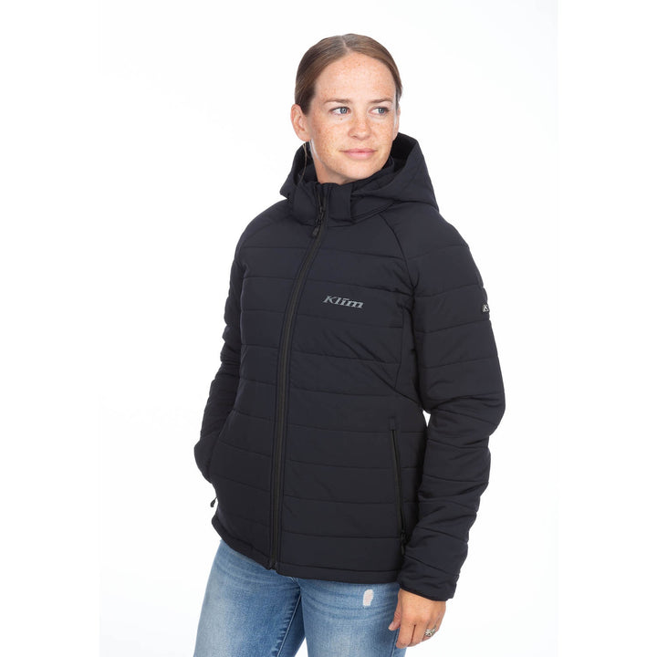 Waverly Stretch Insulated Hooded Jacket - Black
