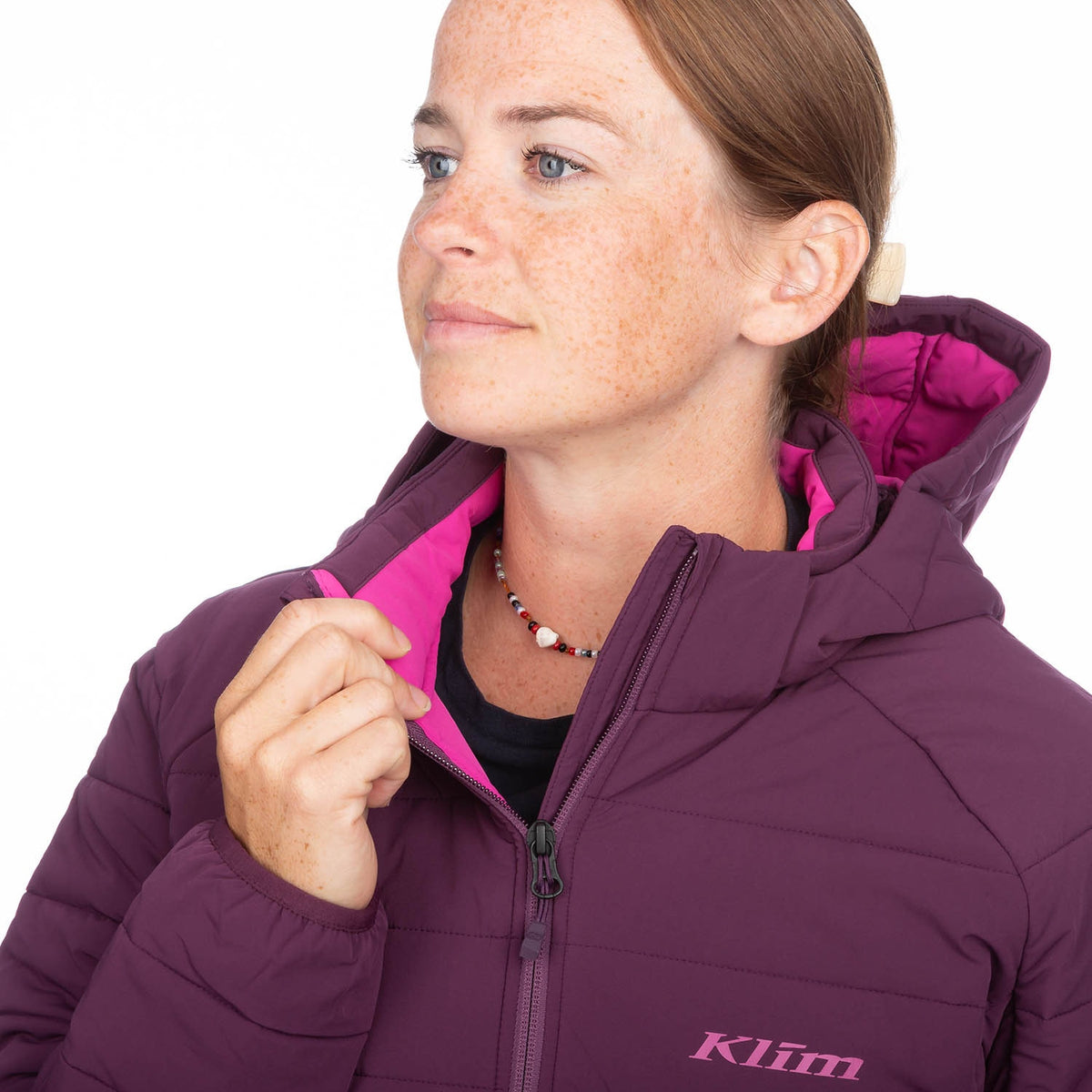Waverly Stretch Insulated Hooded Jacket - Italian Plum