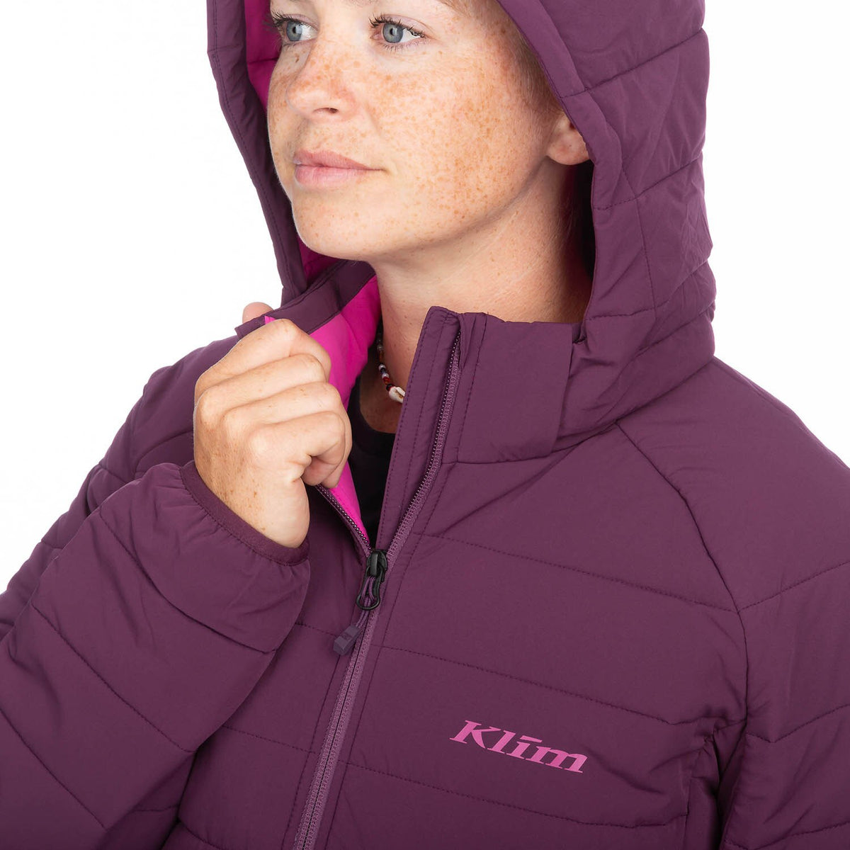 Waverly Stretch Insulated Hooded Jacket - Italian Plum