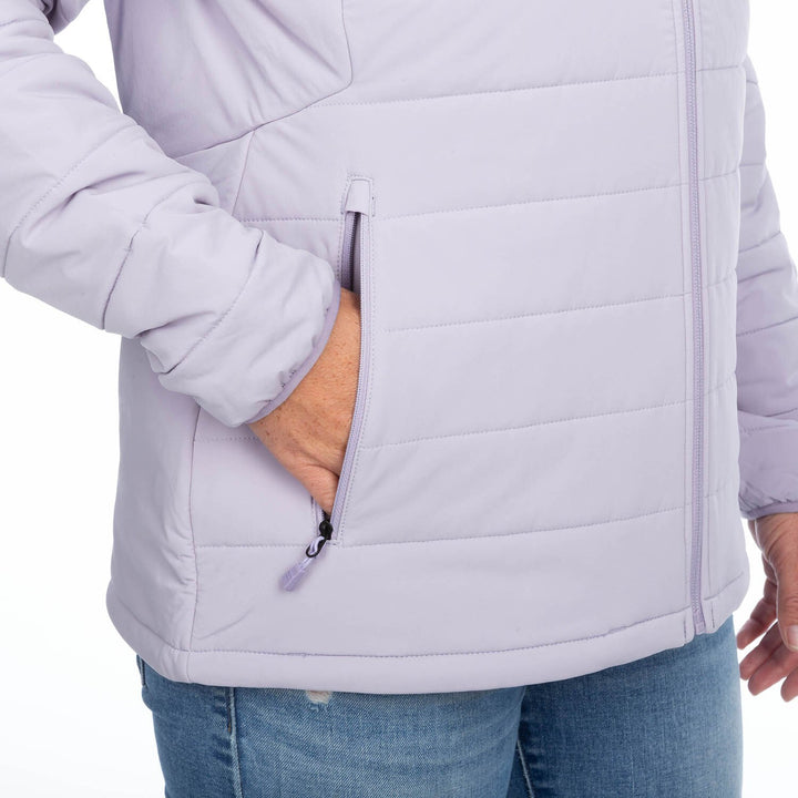 Waverly Stretch Insulated Hooded Jacket - Wisteria