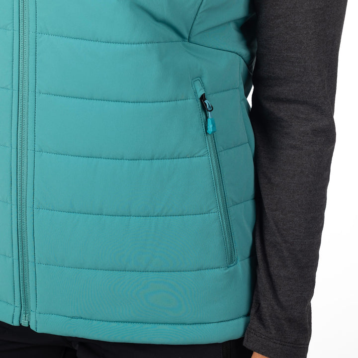 Waverly Stretch Insulated Vest - Green-Blue Slate