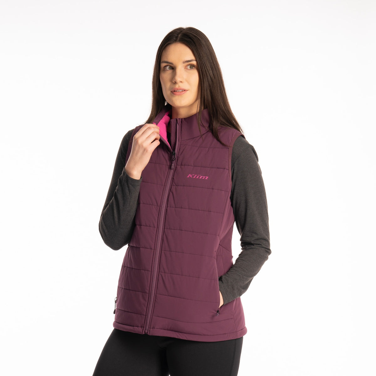 Waverly Stretch Insulated Vest - Italian Plum