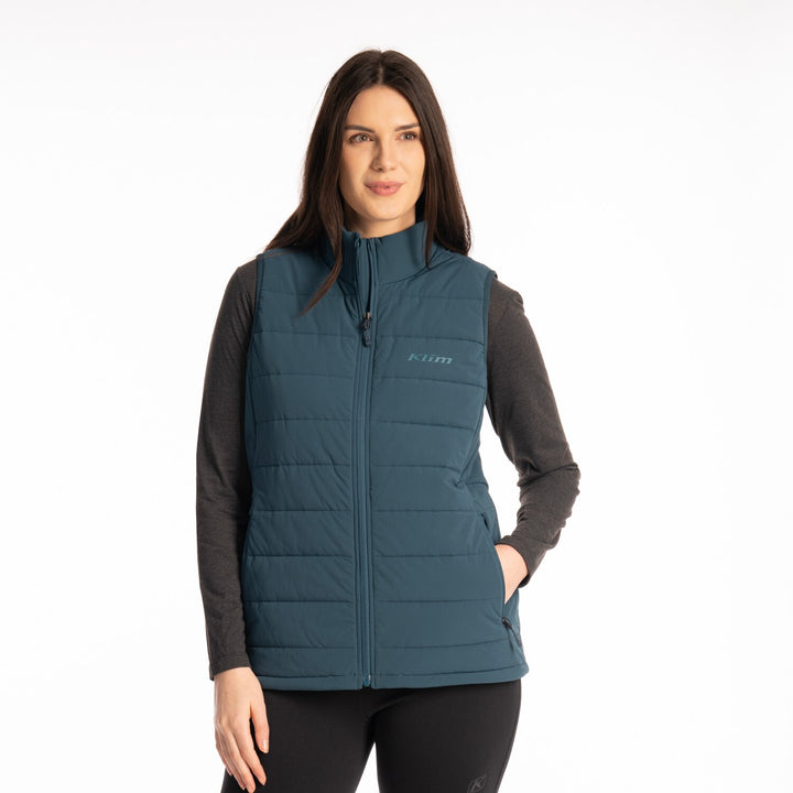 Waverly Stretch Insulated Vest - Reflecting Pond