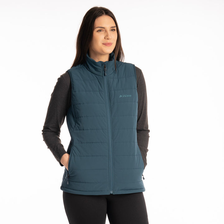 Waverly Stretch Insulated Vest - Reflecting Pond