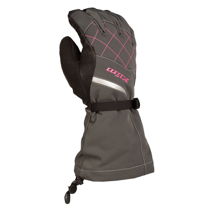 Klim Women's Allure Glove - Knockout Pink - Asphalt