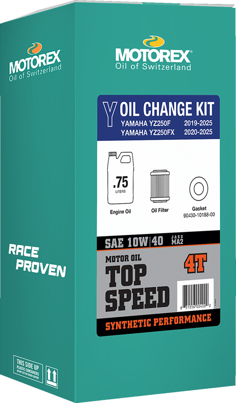 Motorex Oil Change Kit - Oil Change Kit - Yamaha YZ 250 - 10W-40 (3601-0941)