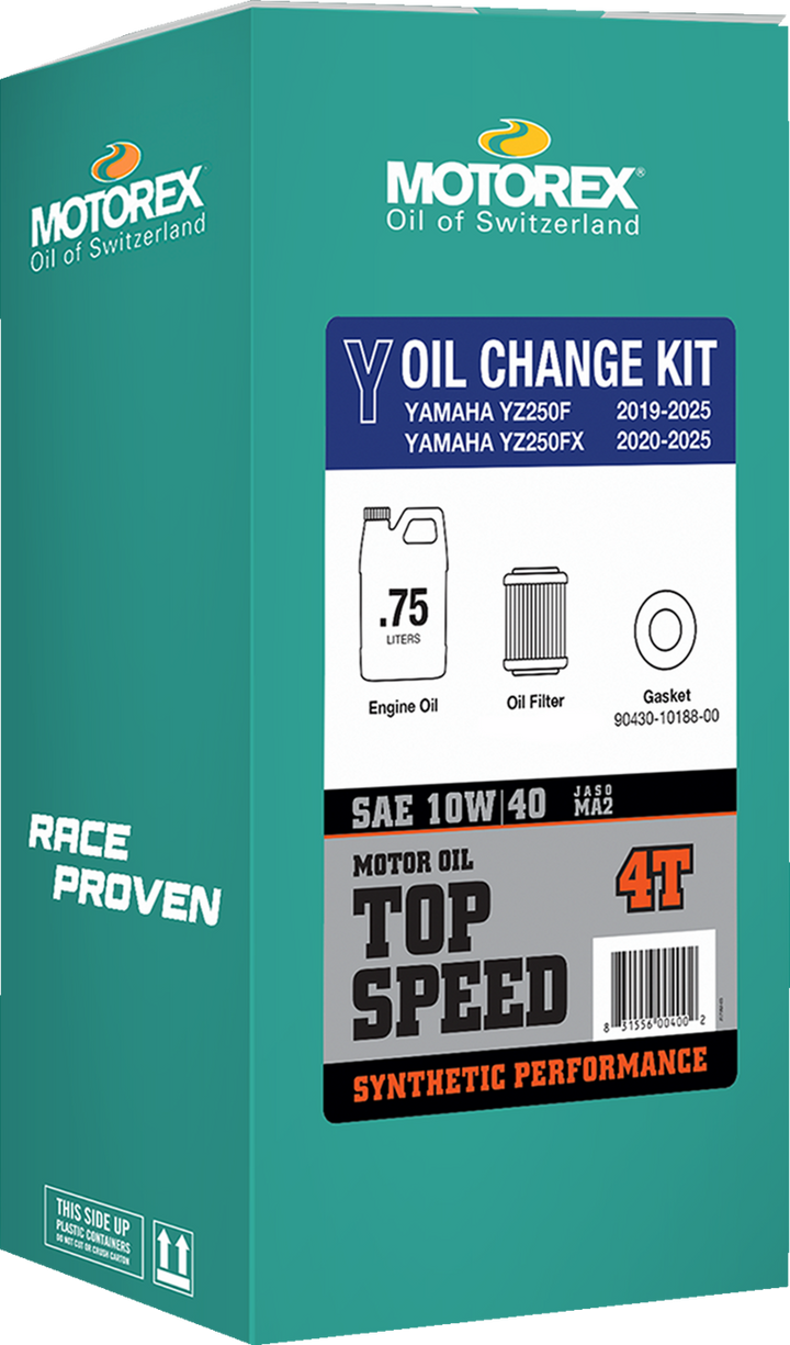 Motorex Oil Change Kit - Oil Change Kit - Yamaha YZ 250 - 10W-40 (3601-0941)