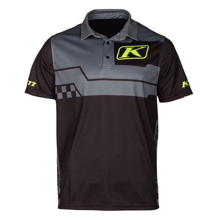 Klim Launch Polo - Castlerock Gray - Black