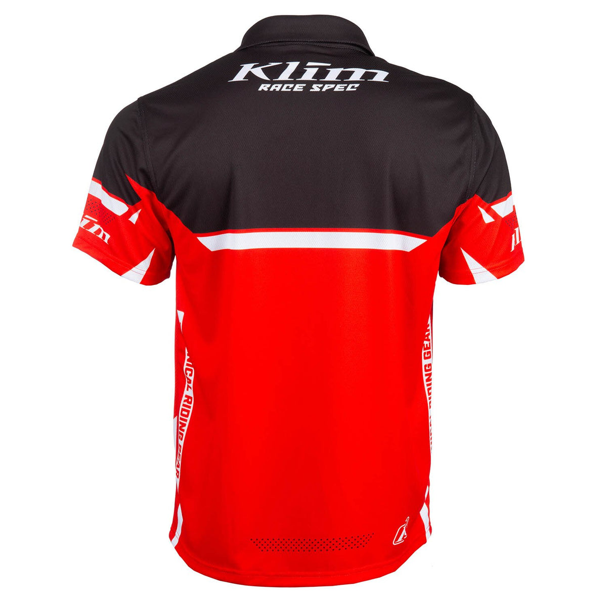 Klim Launch Polo - Black - Fiery Red