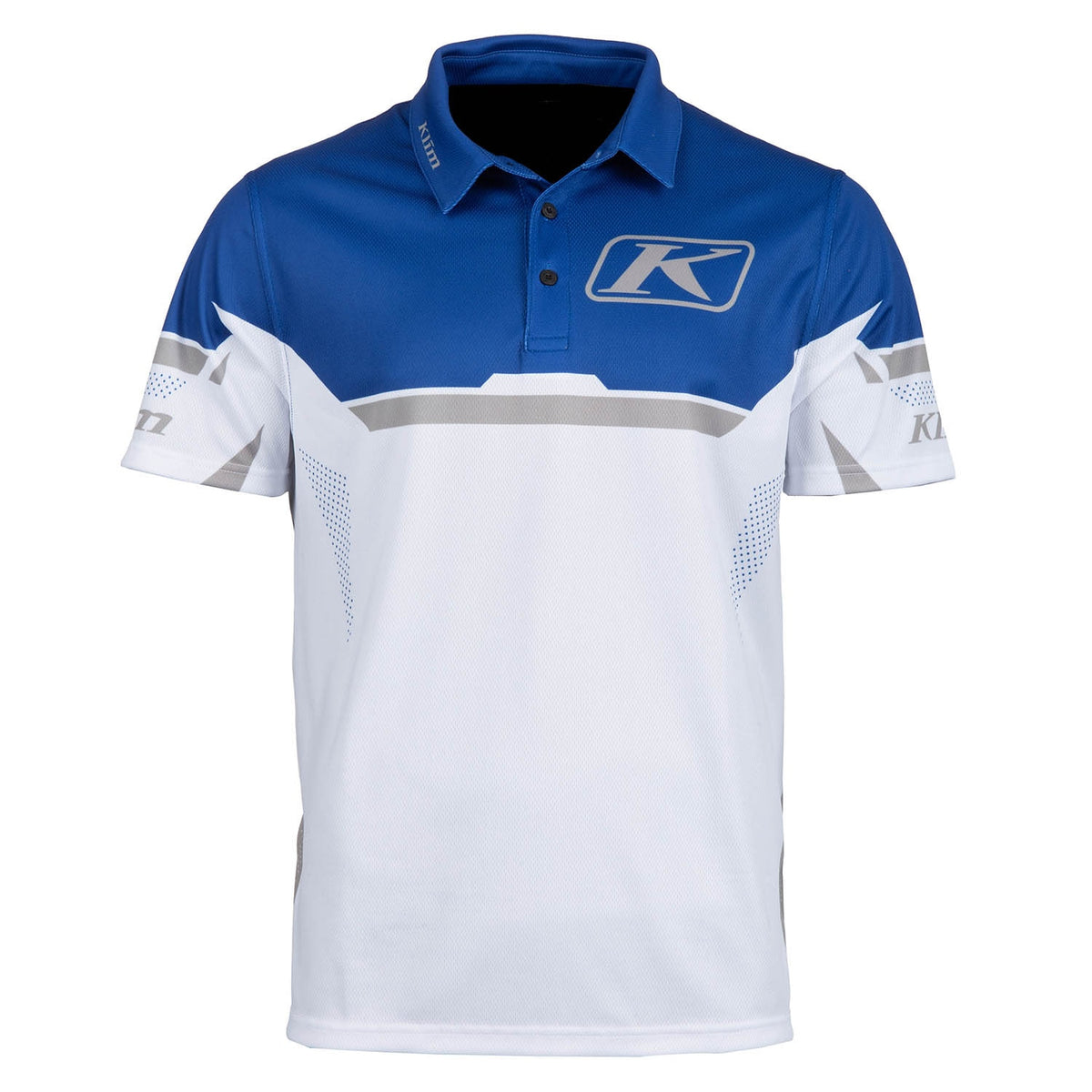 Klim Launch Polo - Nightfall Blue - White