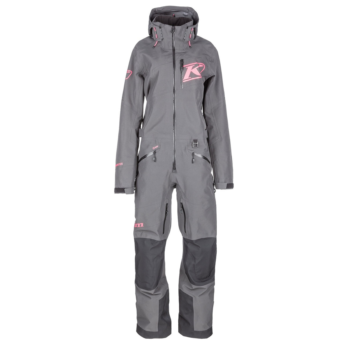 Ripsa Vapor One-Piece - Asphalt - Knockout Pink