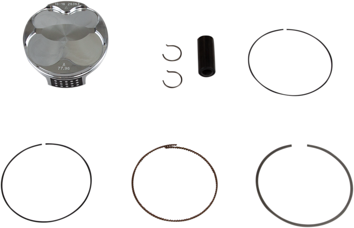 Vertex 24097A Forged Piston Kit, 77.96 mm for GasGas, Husqvarna and KTM