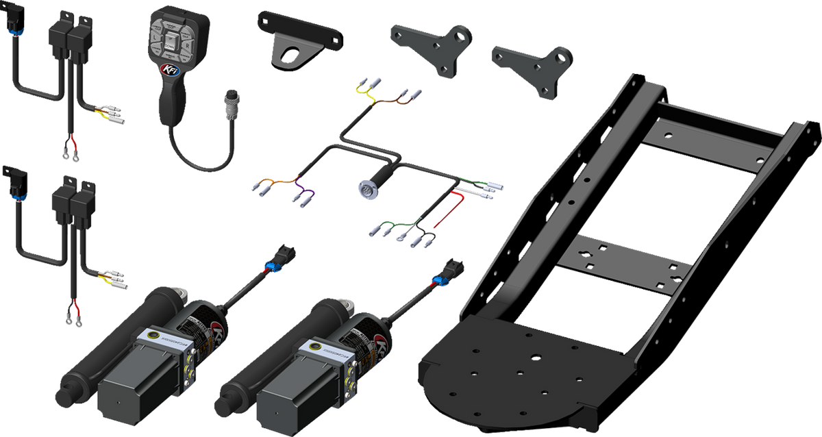 KFI PRODUCTS V-Plow Actuator Tube Kit with Remote 106180-APH