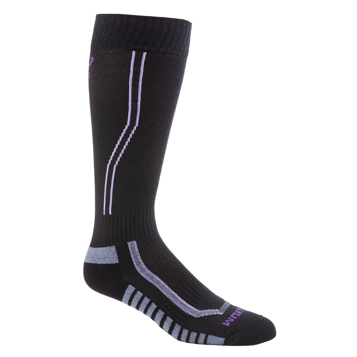 Solstice Sock 1.0 - Black - Lavender