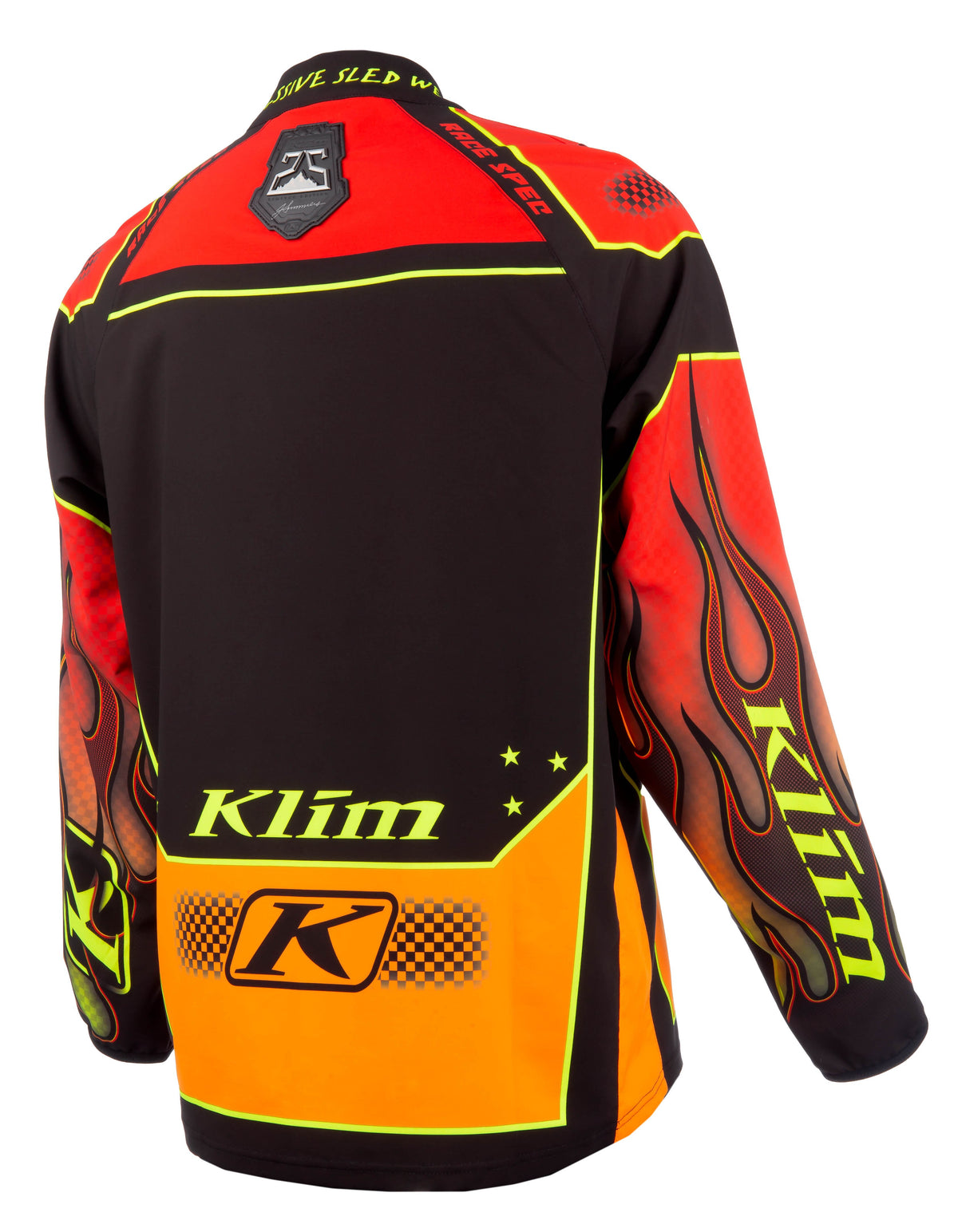 Klim Revolt Aggressive Sled Wear 1/4 Zip Pullover - Throwback Flames