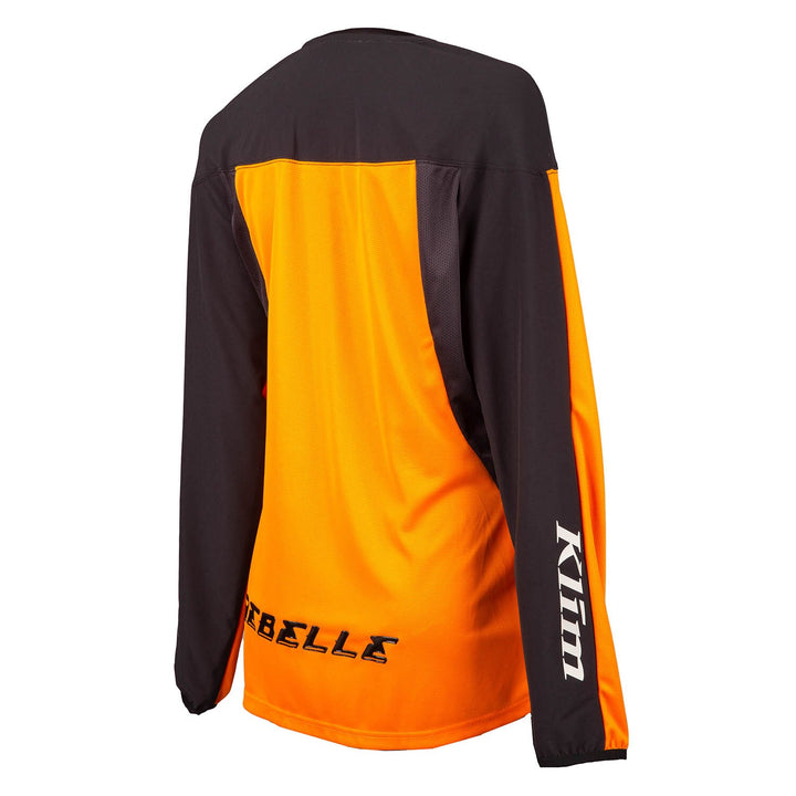 Klim Women's Rebelle Jersey - Ember Orange - Black