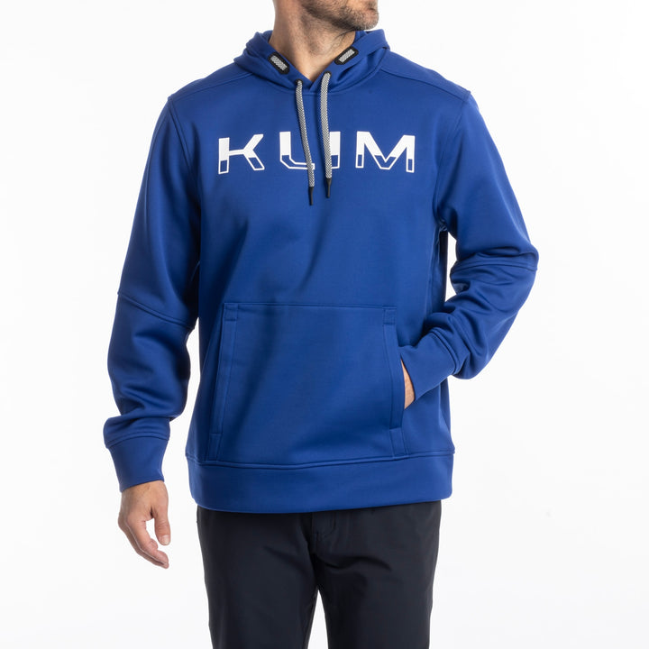 Klim Petrol Pullover Hoodie - Bellwether Blue - White