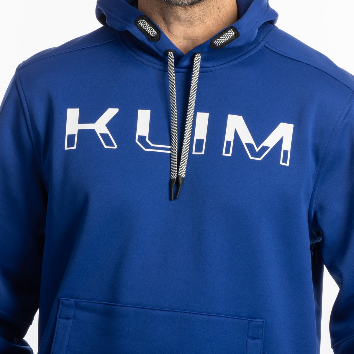 Klim Petrol Pullover Hoodie - Bellwether Blue - White