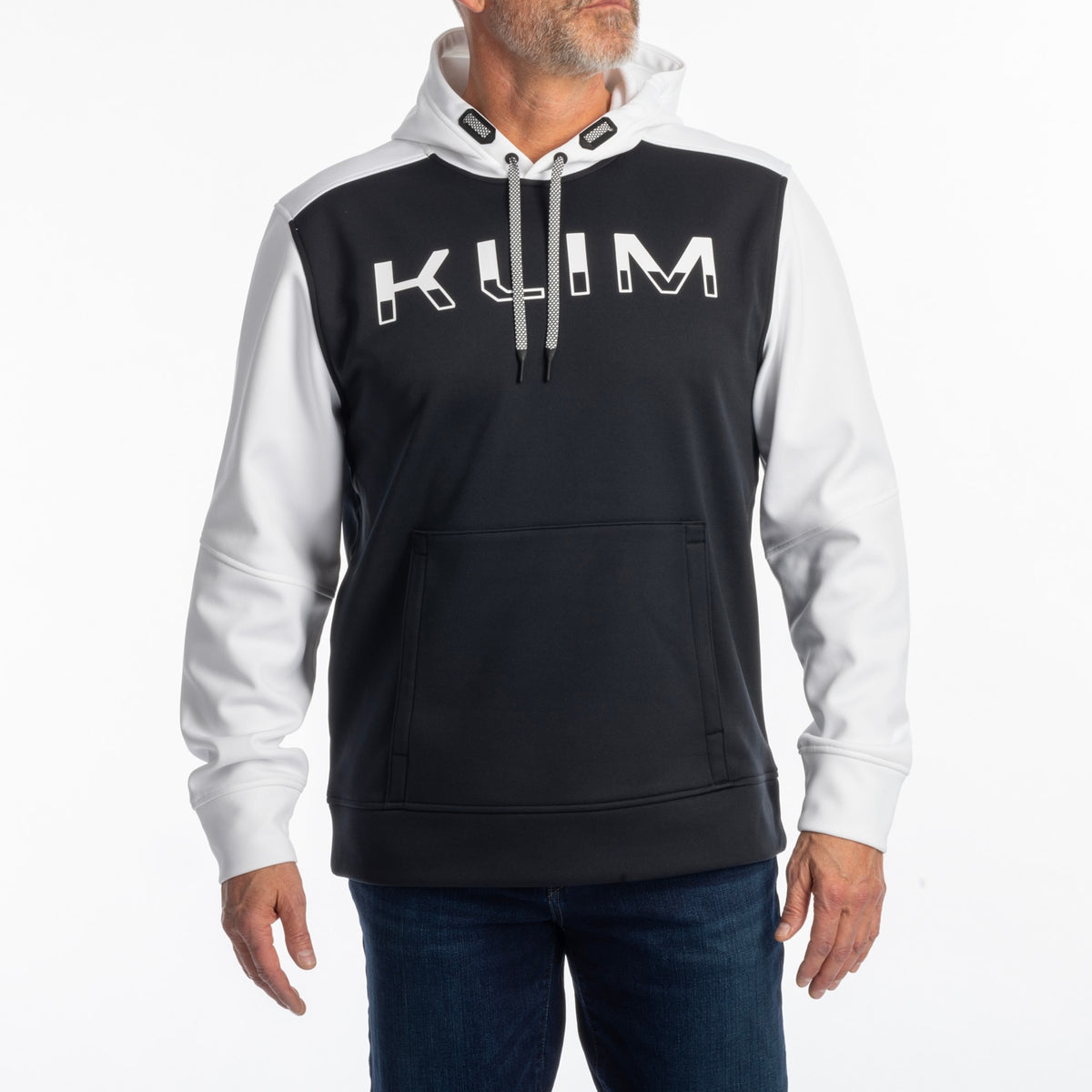Klim Petrol Pullover Hoodie - Black - White