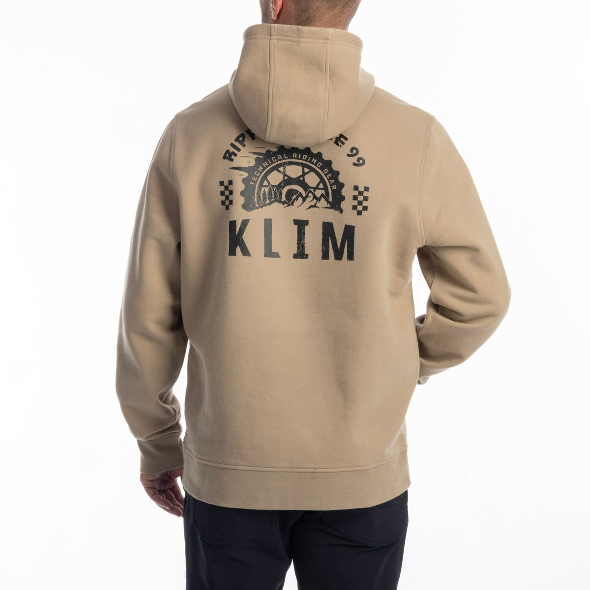 Klim Rippin' Pullover Hoodie - Montana Tan - Black
