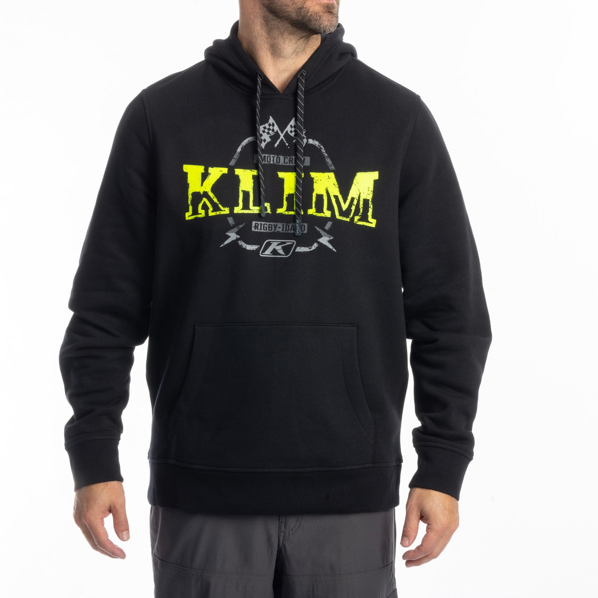Klim Dirt Rider Pullover Hoodie - Black - Hi-Vis