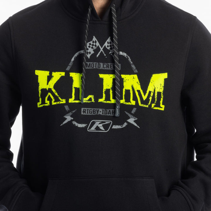 Klim Dirt Rider Pullover Hoodie - Black - Hi-Vis