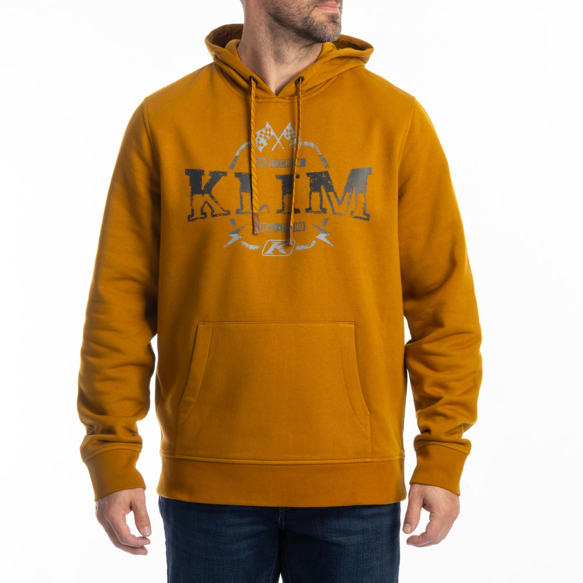 Klim Dirt Rider Pullover Hoodie - Golden Brown - Black