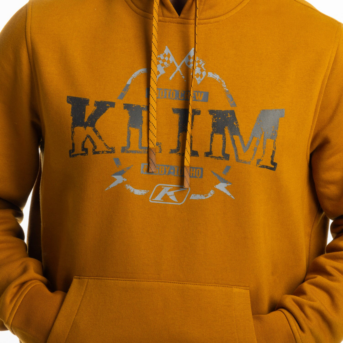 Klim Dirt Rider Pullover Hoodie - Golden Brown - Black