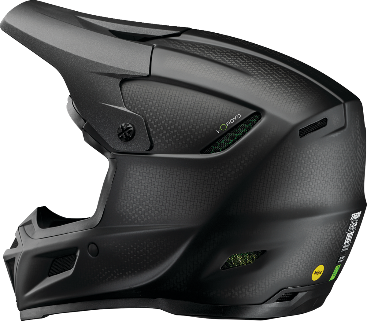 Thor Reflex Sport Carbon MIPS Helmet - Stealth - Black