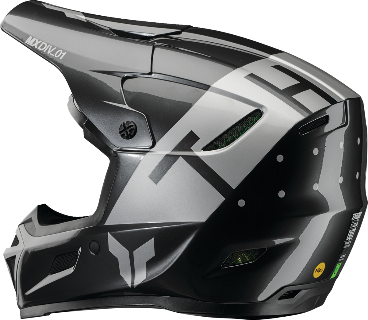 Thor Reflex Sport MIPS Helmet - Rogue - Charcoal/Silver