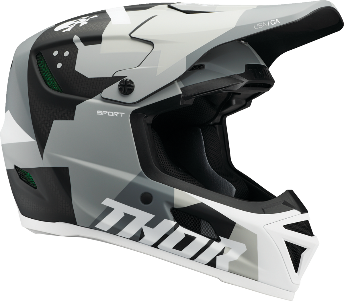 Thor Reflex Sport Carbon MIPS Helmet - Brave - Gray/White