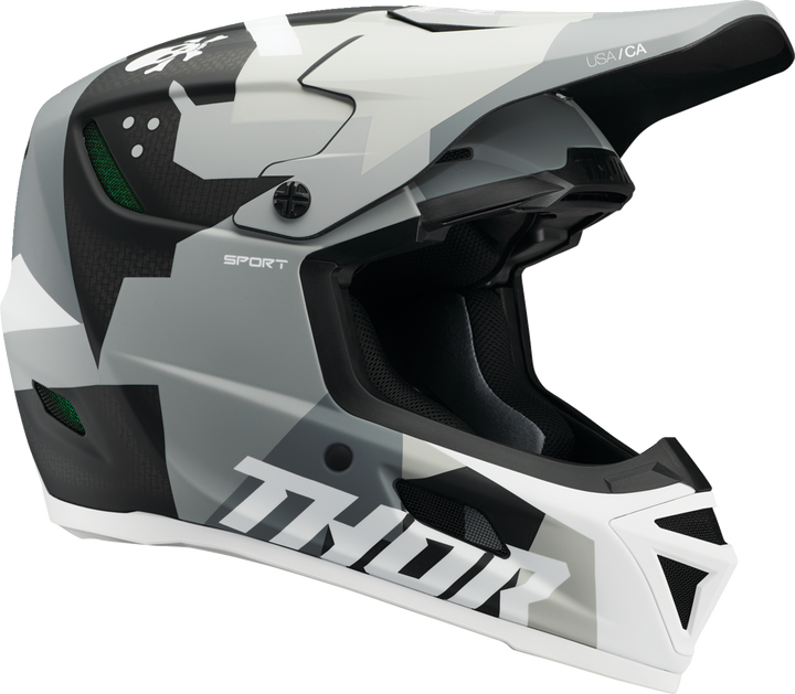 Thor Reflex Sport Carbon MIPS Helmet - Brave - Gray/White