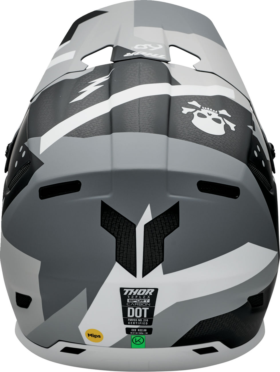 Thor Reflex Sport Carbon MIPS Helmet - Brave - Gray/White